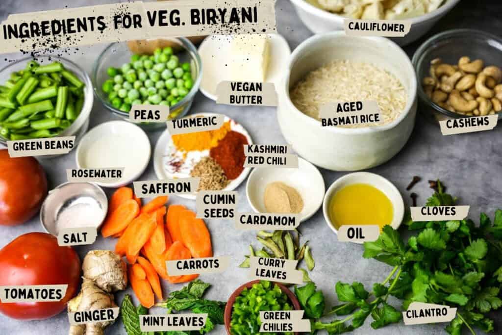 Hyderabadi Veg Biryani (Easy Restaurant Style Rice Recipe)