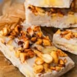 A stack of Kem Chuối on a piece of paper.