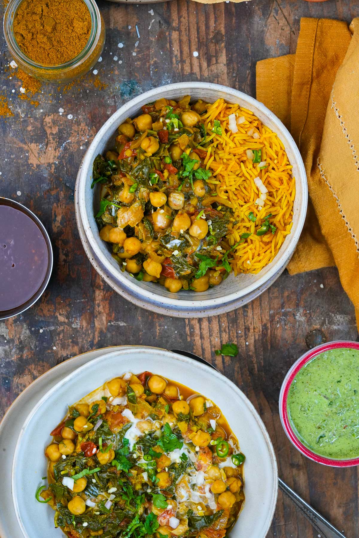 Chana Palak (Vegan Spinach Chickpea Curry) - Cinnamon Snail