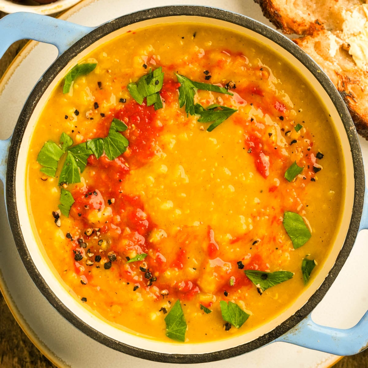 Lebanese Lentil Soup Recipe (Shorbet Adas)