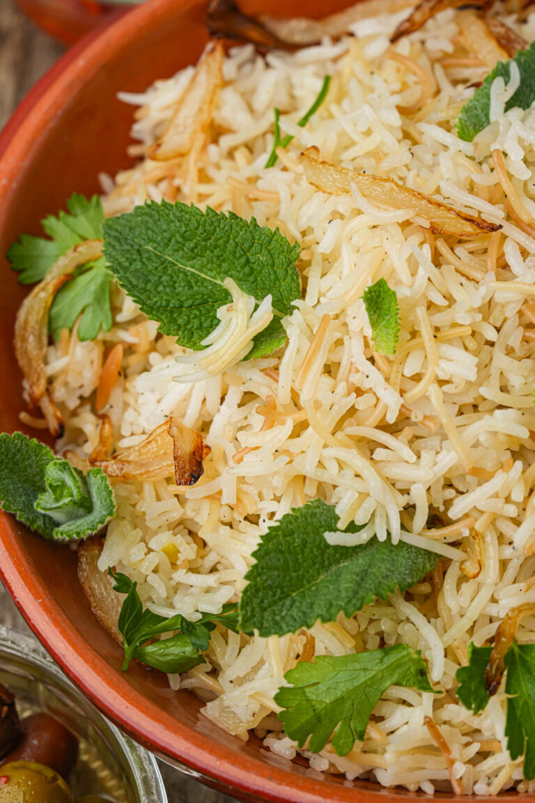 Lebanon Rice Reverse Cake Lebanese Rice with Vermicelli Recipe