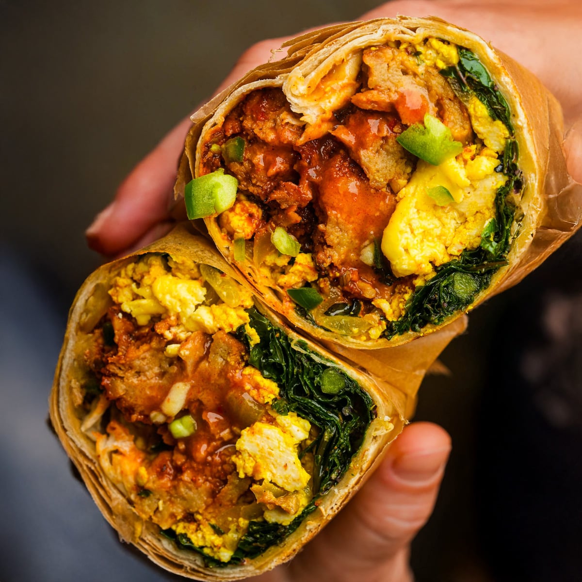 Chipotle Seitan Vegan Breakfast Burrito