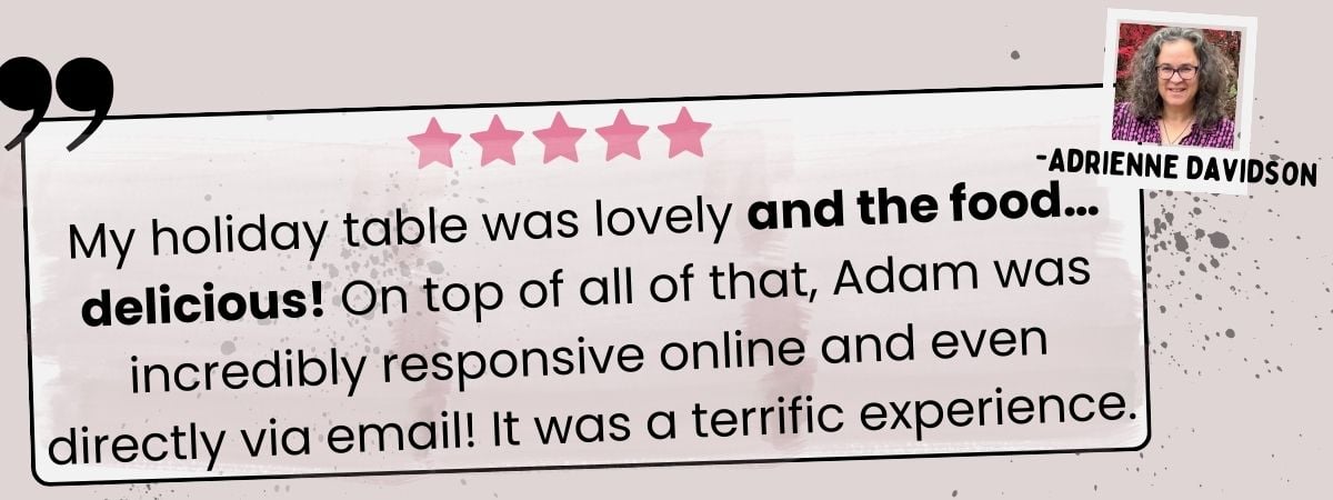 Five star review of the Vegan Thanksgiving program