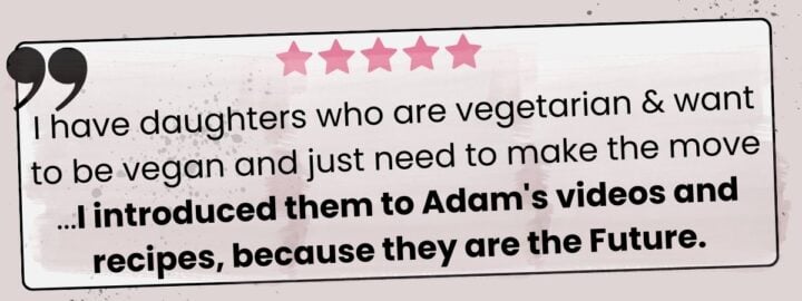 Testimonial about introducing the vegan burger class to family