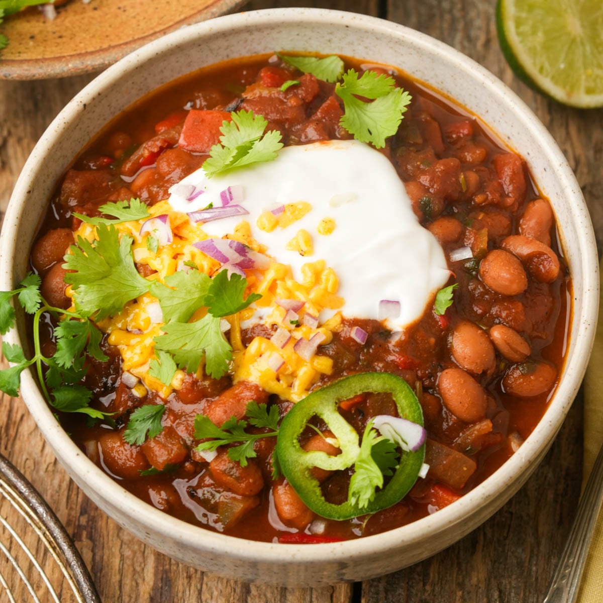 Quick Pinto Bean Chili